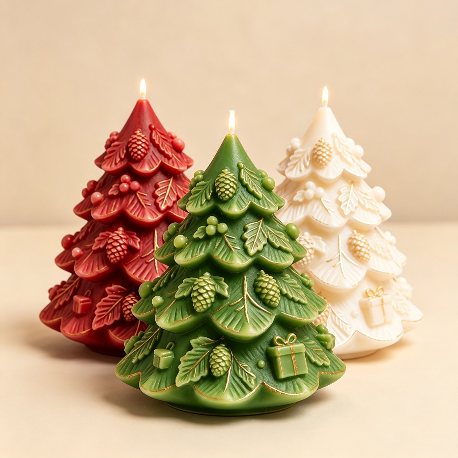 Candle Containers - 2026 New Gift Box Pinecone Christmas