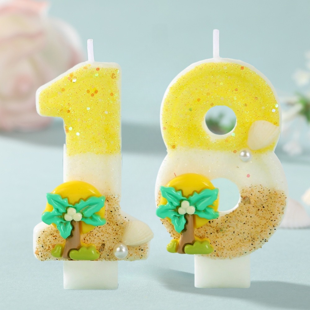 New Number Cake Candle Coconut - đánh giá và giá Paraffin Wax