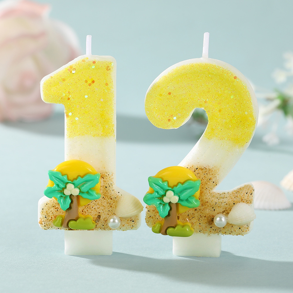 New Number Cake Candle Coconut - đánh giá và giá Paraffin Wax