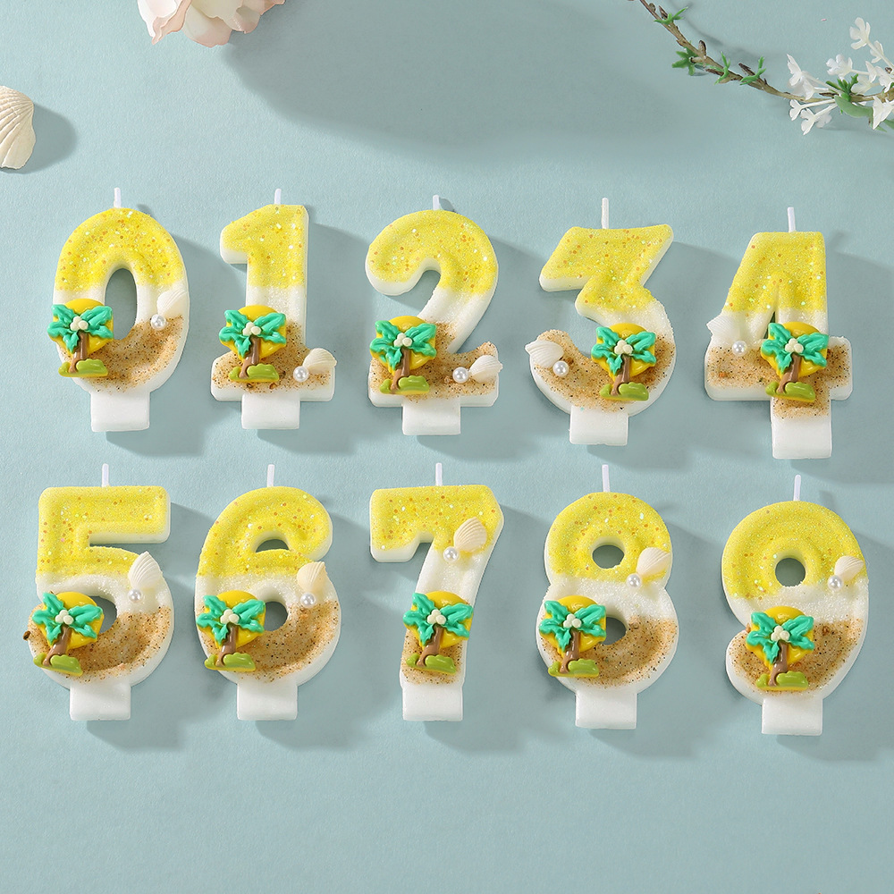 New Number Cake Candle Coconut - đánh giá và giá Paraffin Wax