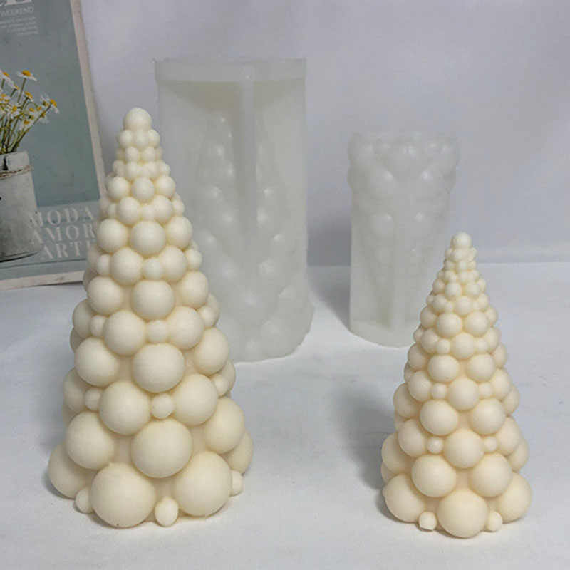 3D Bubble Christmas Tree Silic - đánh giá và giá Candle Making Kit