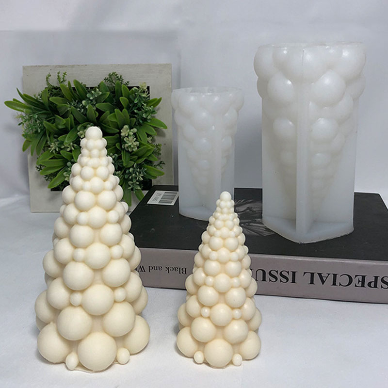 3D Bubble Christmas Tree Silic - đánh giá và giá Candle Making Kit