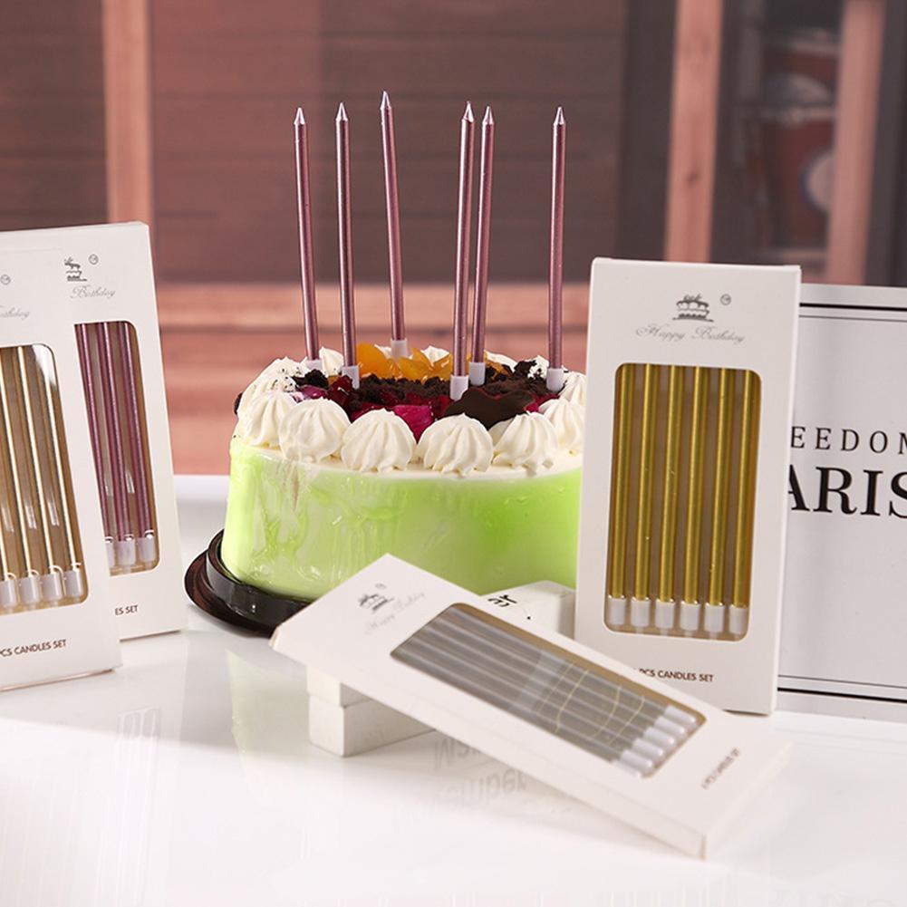 6/18pcs Metal Gold Silver Birt - đánh giá và giá Silk Candle