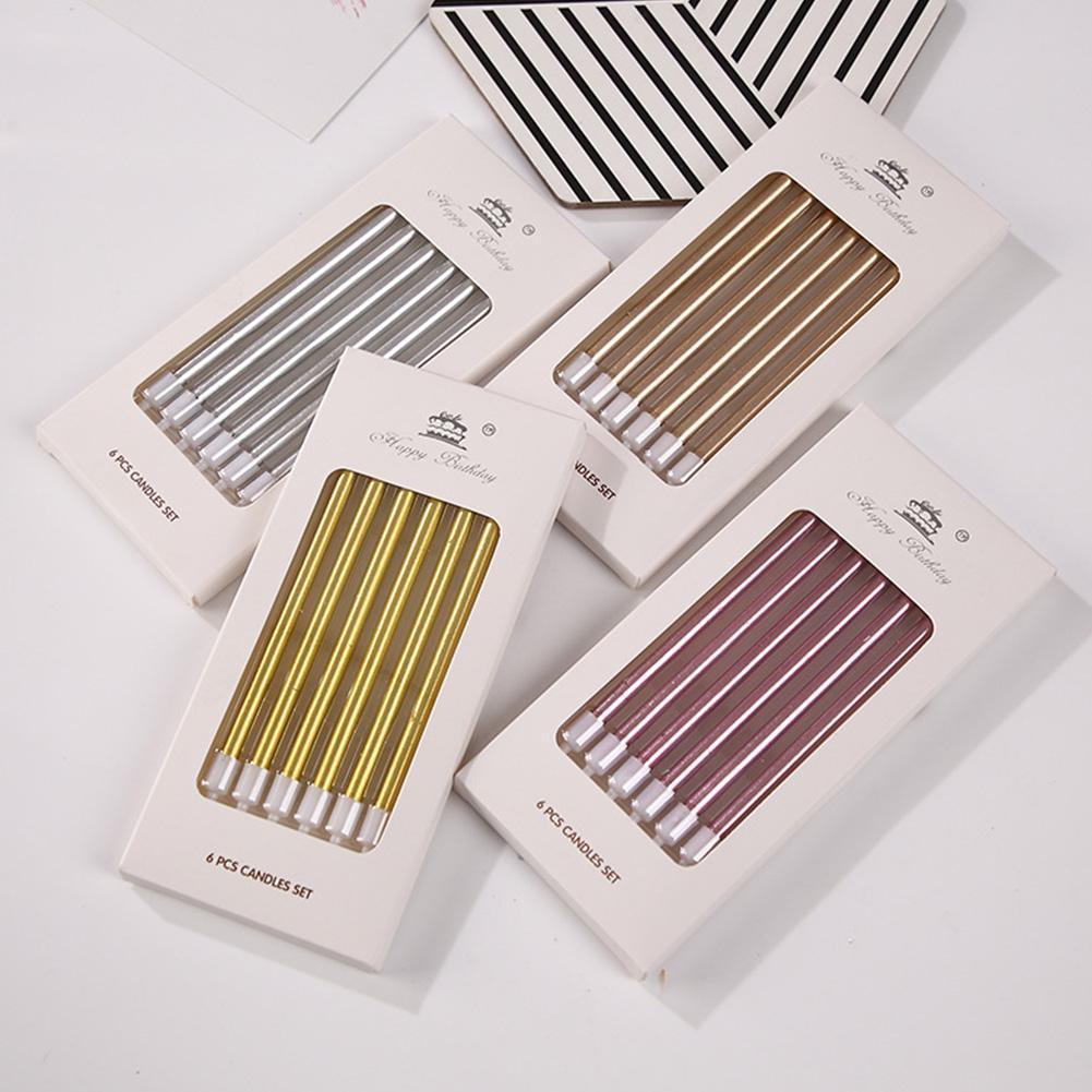 6/18pcs Metal Gold Silver Birt - đánh giá và giá Silk Candle