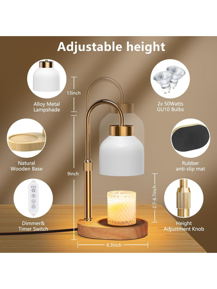 24H Timer Dimmable Candle Wax  - đánh giá và giá Wax Melts