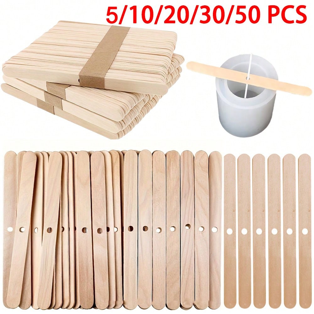 5/10/20/30/50pcs Wooden Candle - đánh giá và giá Candle Wick
