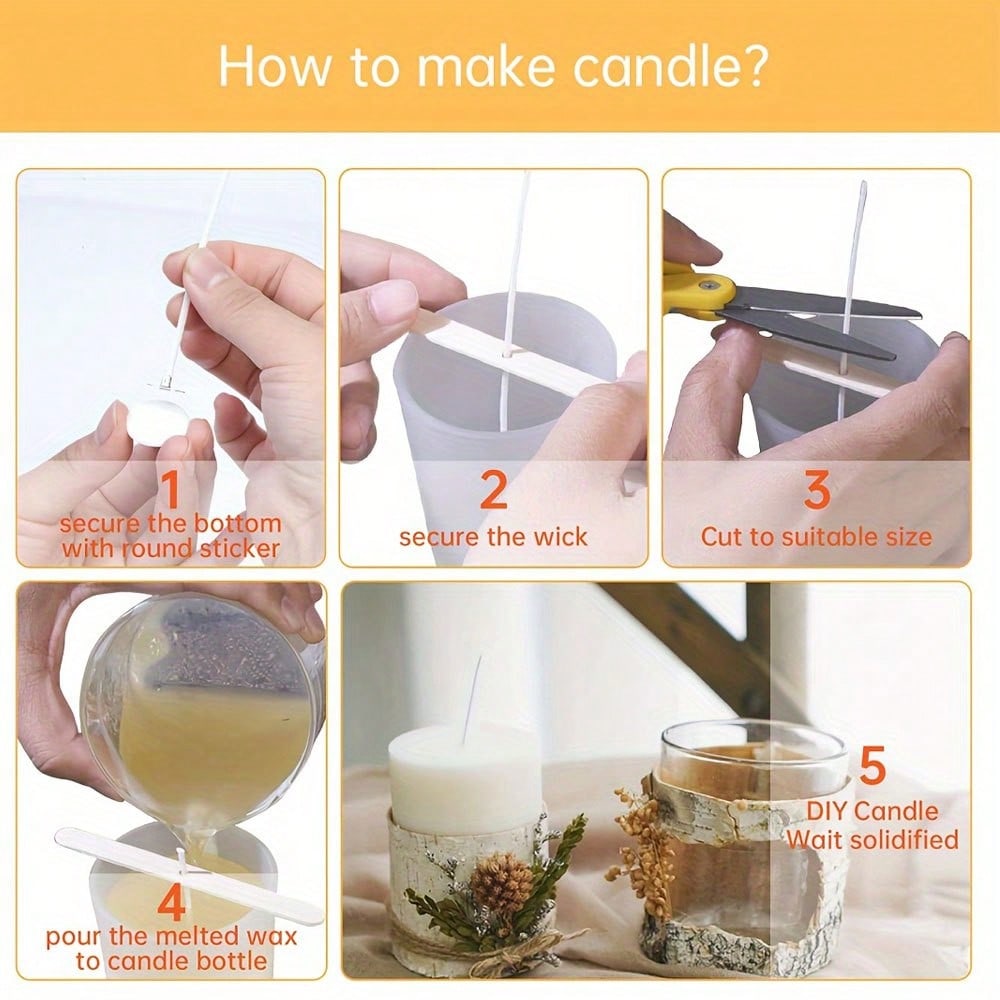 5/10/20/30/50pcs Wooden Candle - đánh giá và giá Candle Wick