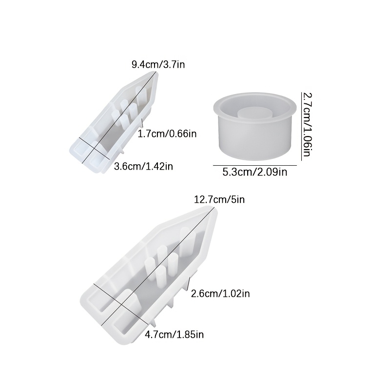DNEJIU 3pcs Resin Silicone Mol - đánh giá và giá Candle Molds